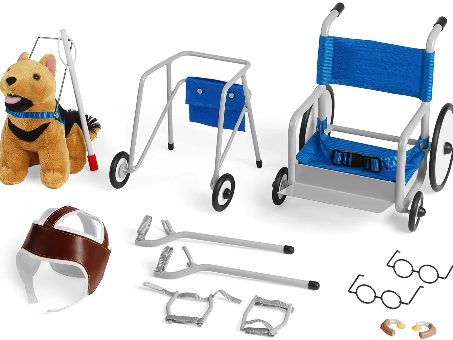 Adaptive Equipment for Dolls with Special Needs - Complete Set