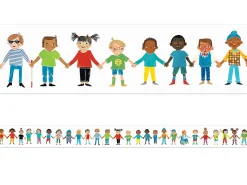 All Are Welcome Kid Border