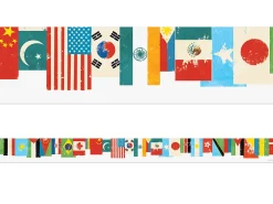 All Are Welcome World Flag Border