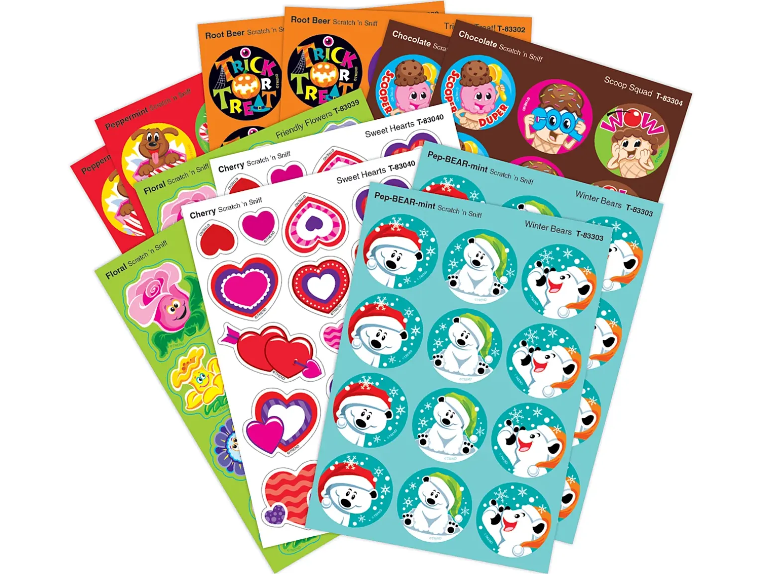 All-Year Cheer Scented Motivational Stickers - Variety Pack