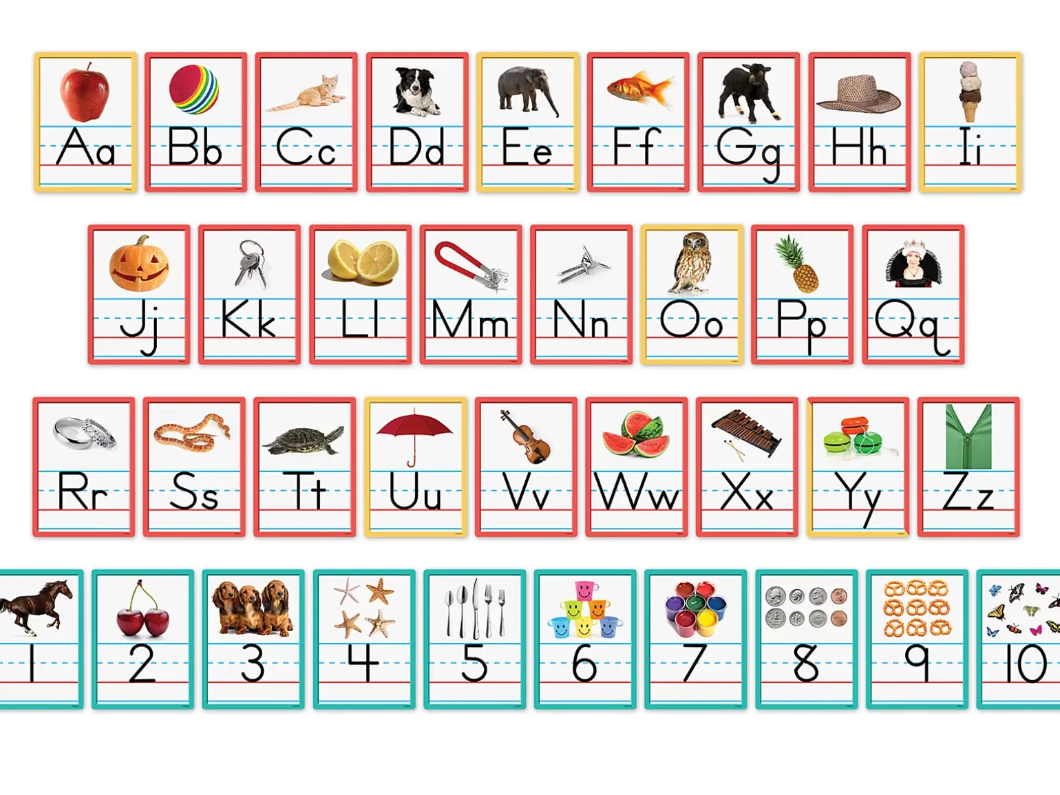 Alphabet and Number Bulletin Board Set