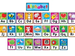 Alphabet Card Self-Adhesive Bulletin Board Set