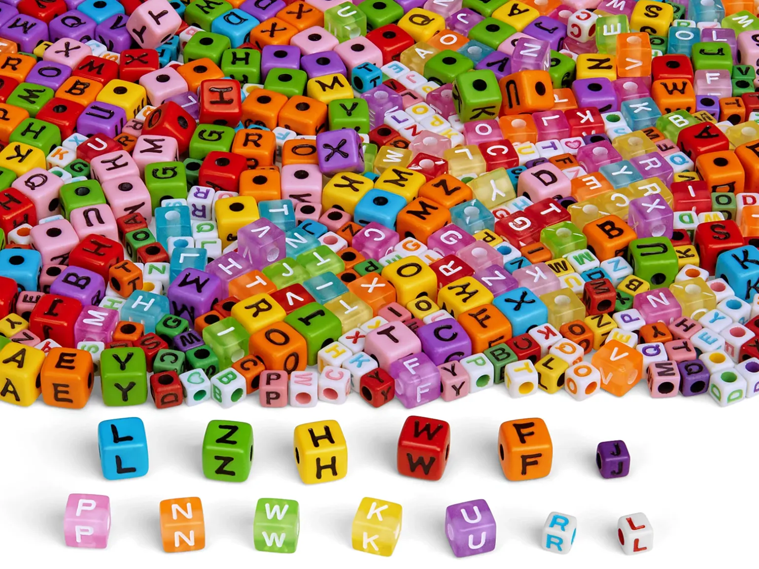 Alphabet Collage Beads