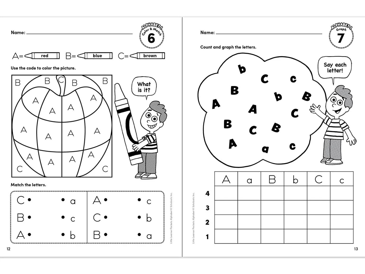 Alphabet Little Learner Packets Workbook