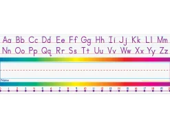 Alphabet Rainbow Reference Nameplates - Pre K-K