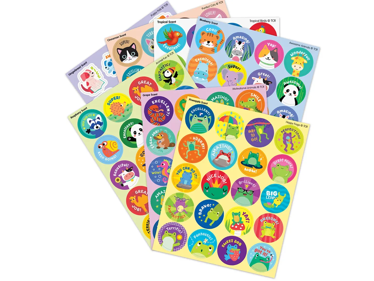 Animal Friends Scented Stickers - Variety Pack