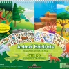 Animal Habitats Reusable Sticker Pad