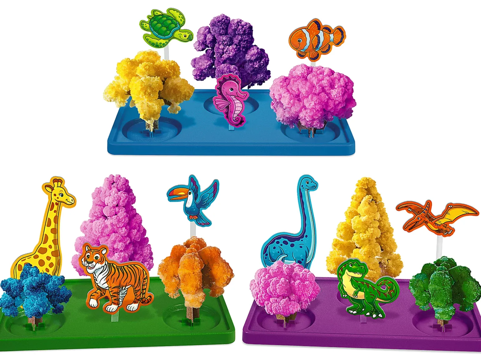 Animal Kingdom Magic Crystal Growing Kits - Complete Set