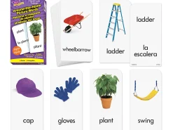 Around-The-Home Picture-Words Bilingual Flash Cards