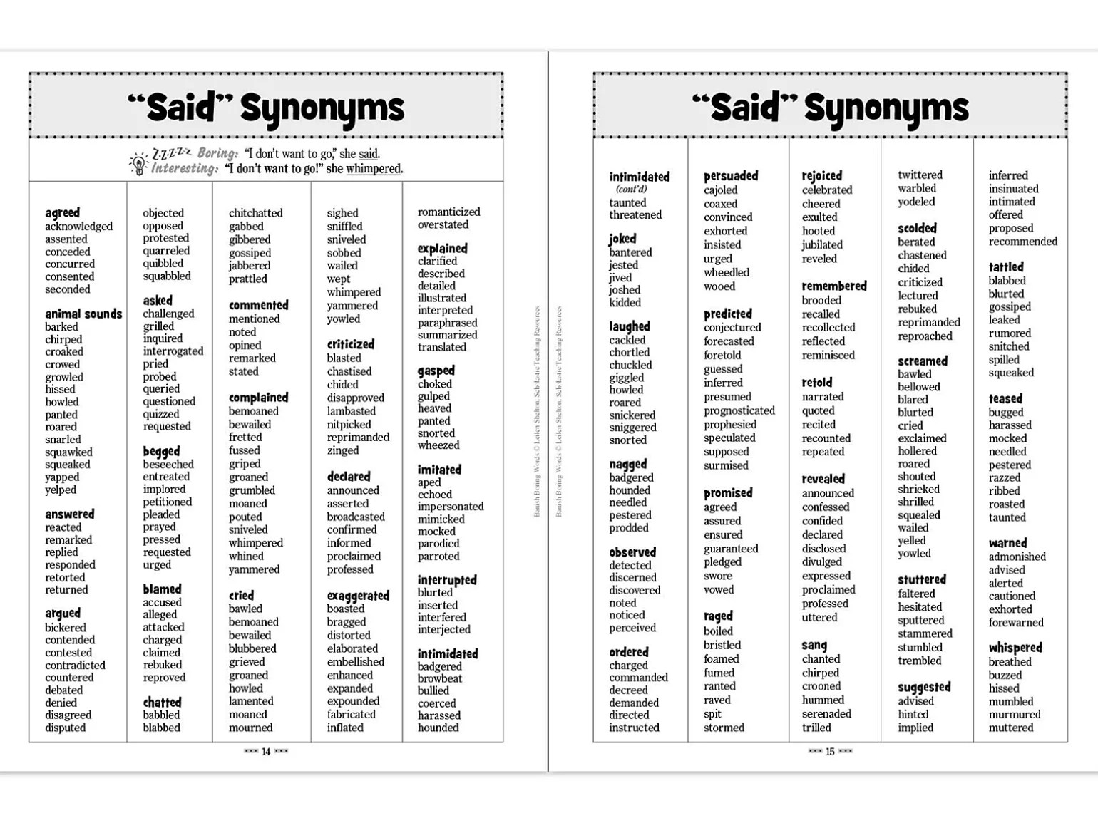 Banish Boring Words Workbook