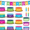 Basic Math Birthday Bulletin Board Set