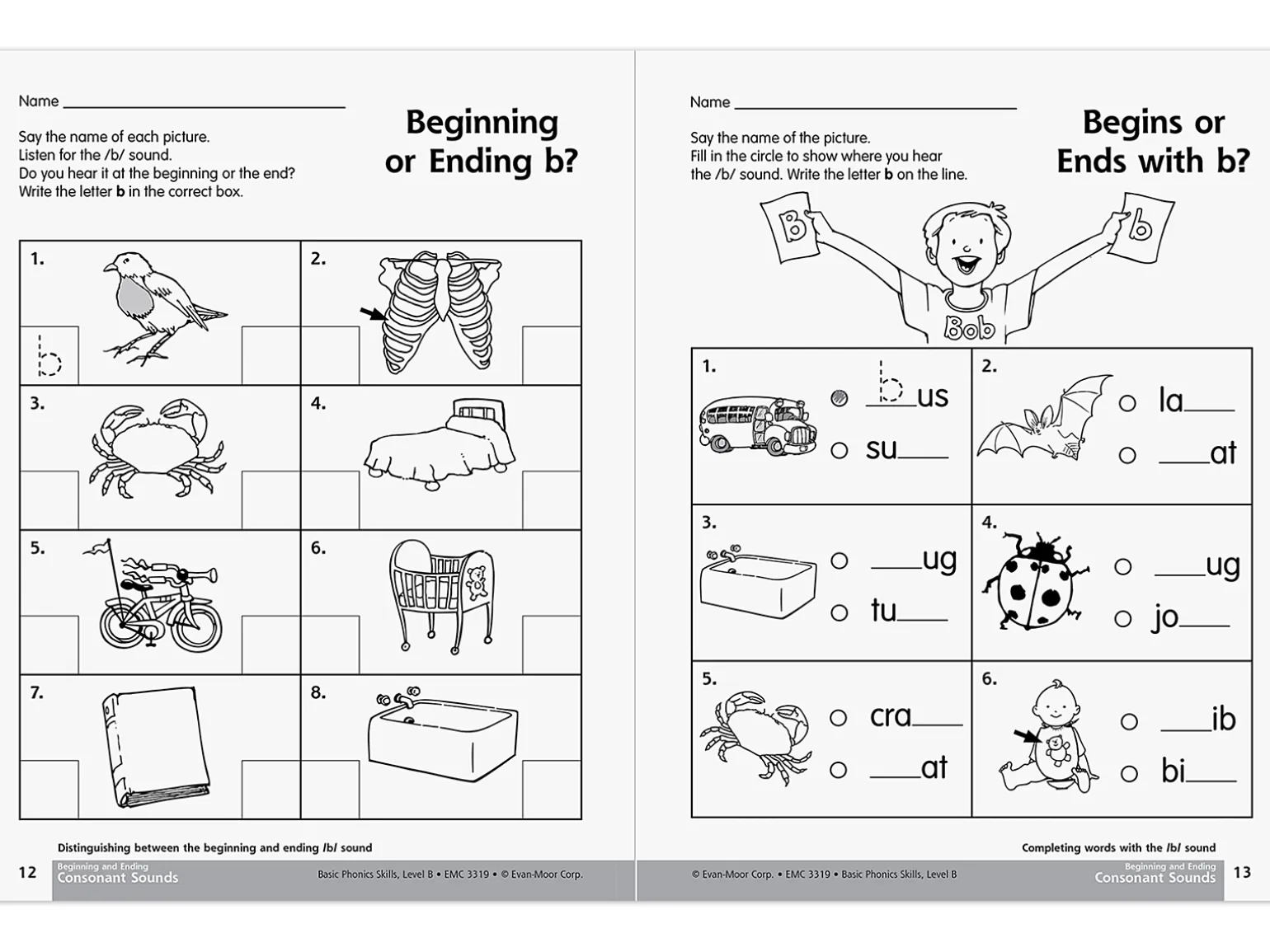 Basic Phonics Skills Workbook - K-Gr. 1