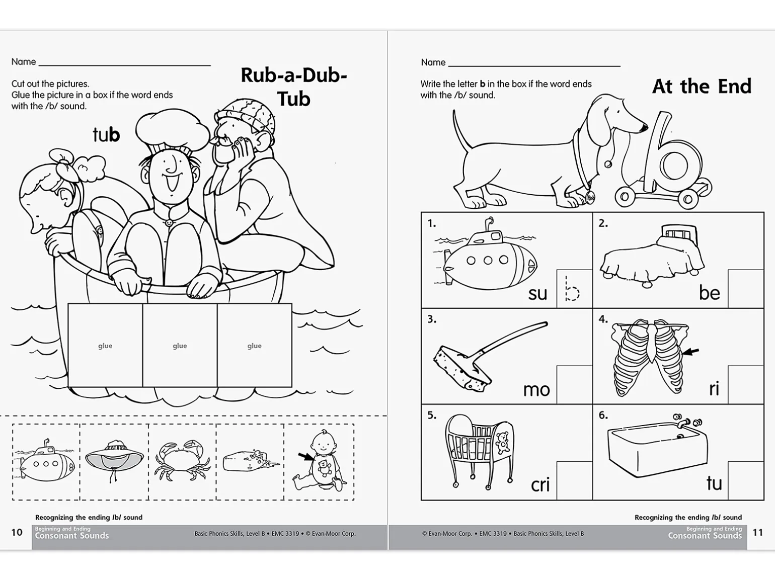 Basic Phonics Skills Workbook - K-Gr. 1