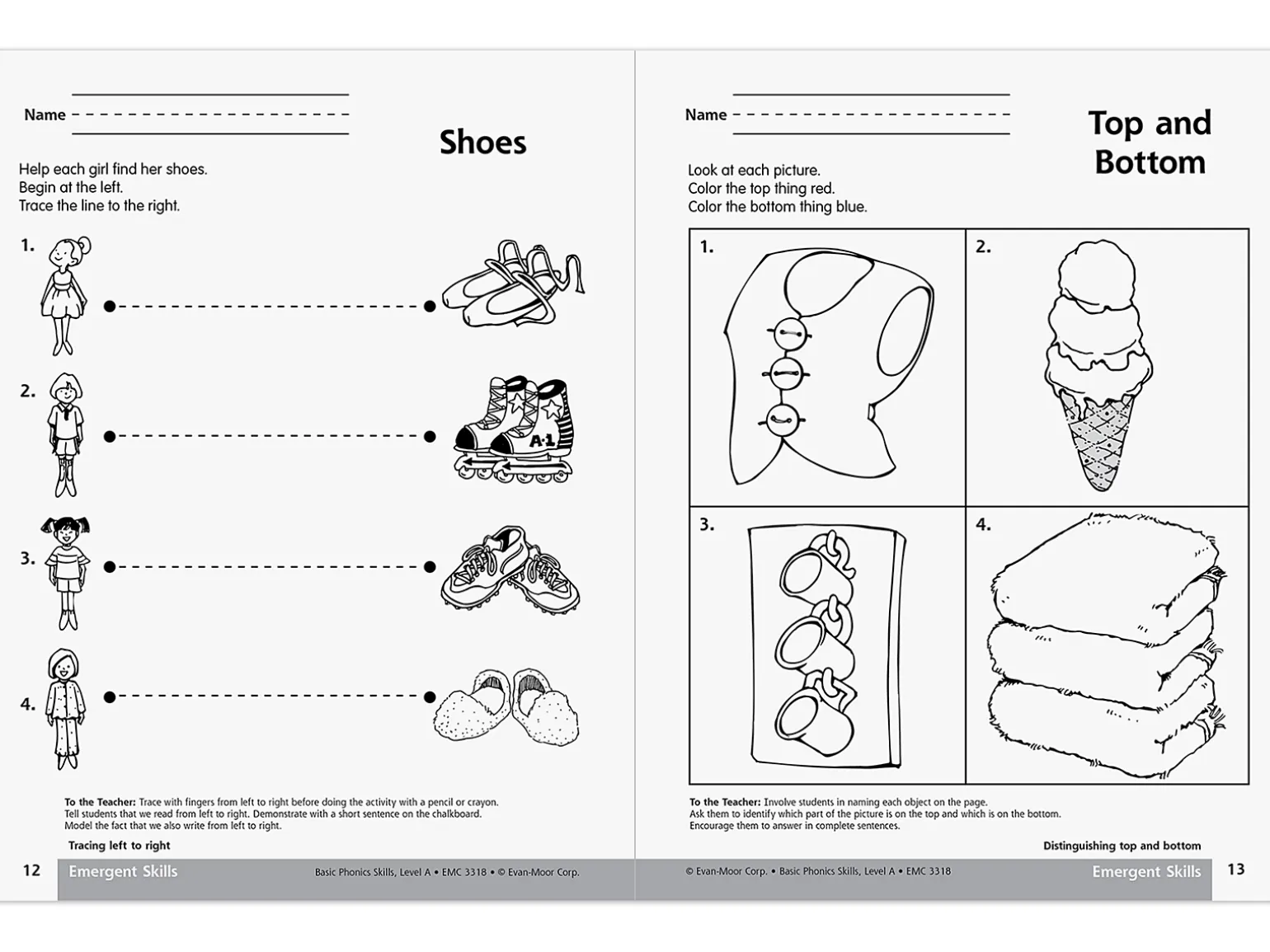 Basic Phonics Skills Workbook - Pre K-K