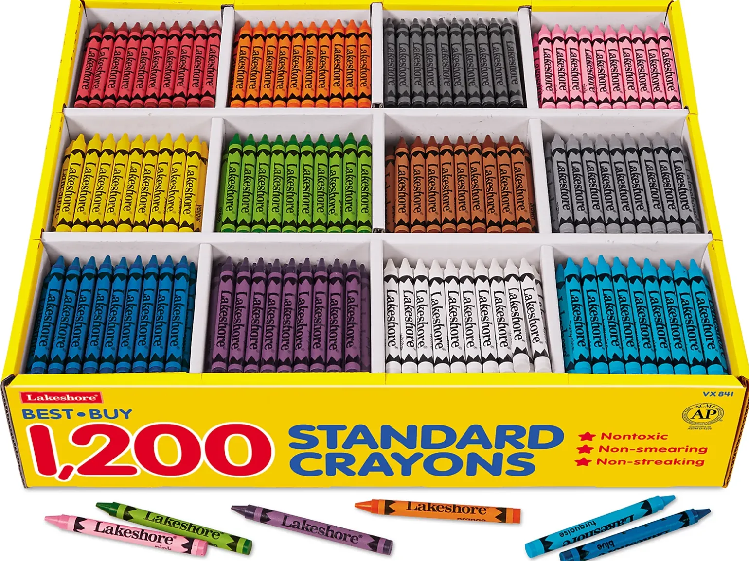 Best-Buy Standard Crayons - 12-Color Box