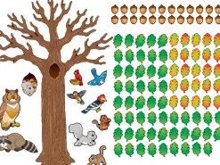 Big Tree & Animals Bulletin Board Set