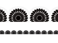 Black-And-White Fiesta Scalloped Border
