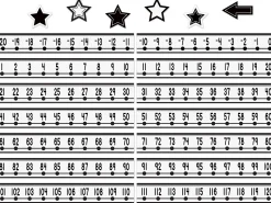 Black-And-White Number Lines