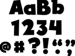 Black Bold 4" Punch-Out Letters