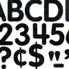 Black Dazzle 2" Self-Adhesive Punch-Out Letters