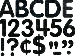 Black Dazzle 2" Self-Adhesive Punch-Out Letters