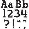 Black Fancy 4" Punch-Out Letters