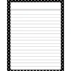 Black Polka Dot Lined Poster