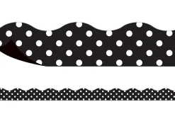 Black Polka Dot Magnetic Scalloped Border