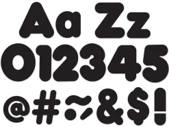 Black 4" Punch-Out Letters