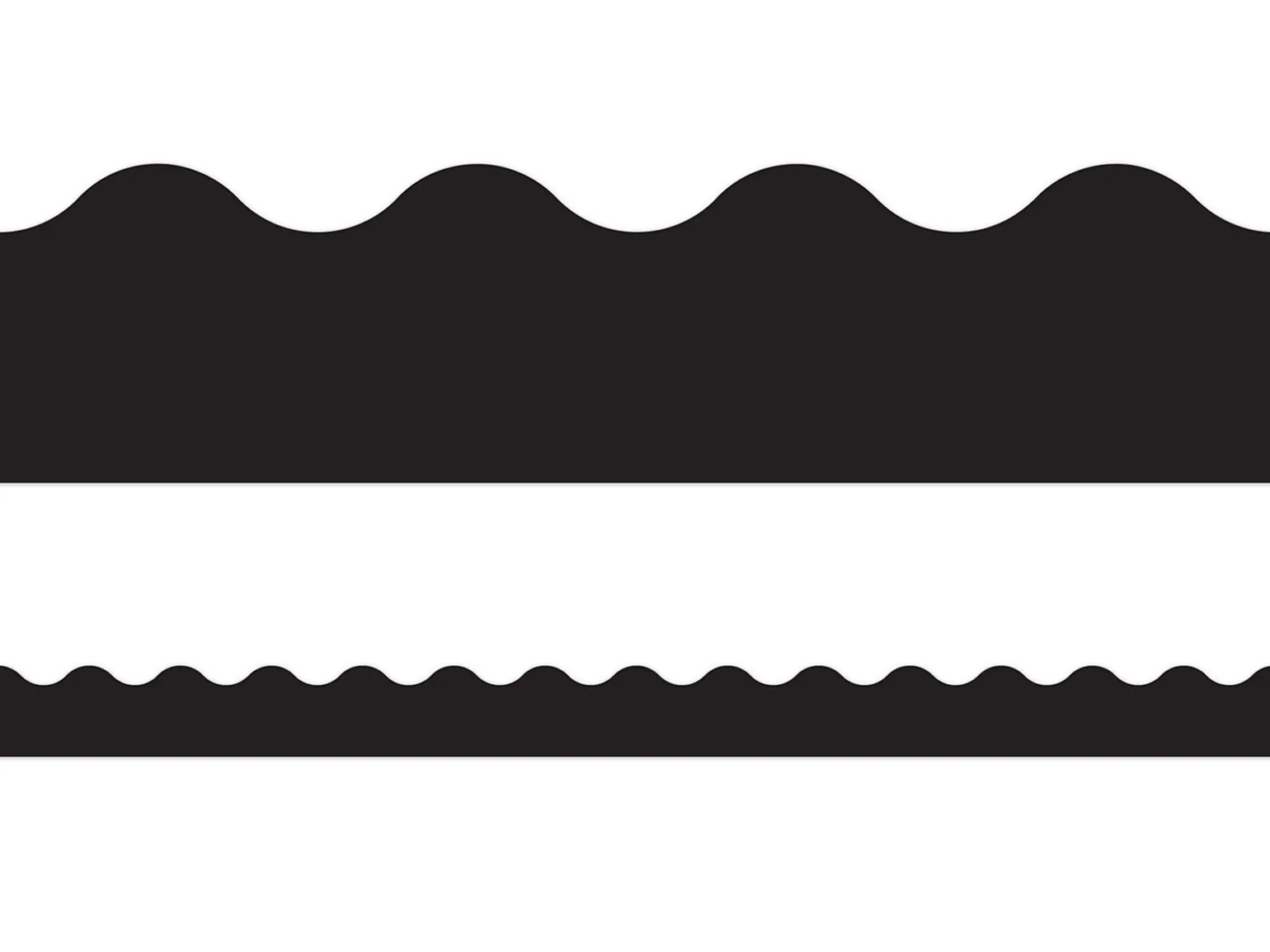 Black Scalloped Border
