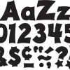 Black Spanish/English 4" Punch-Out Letters