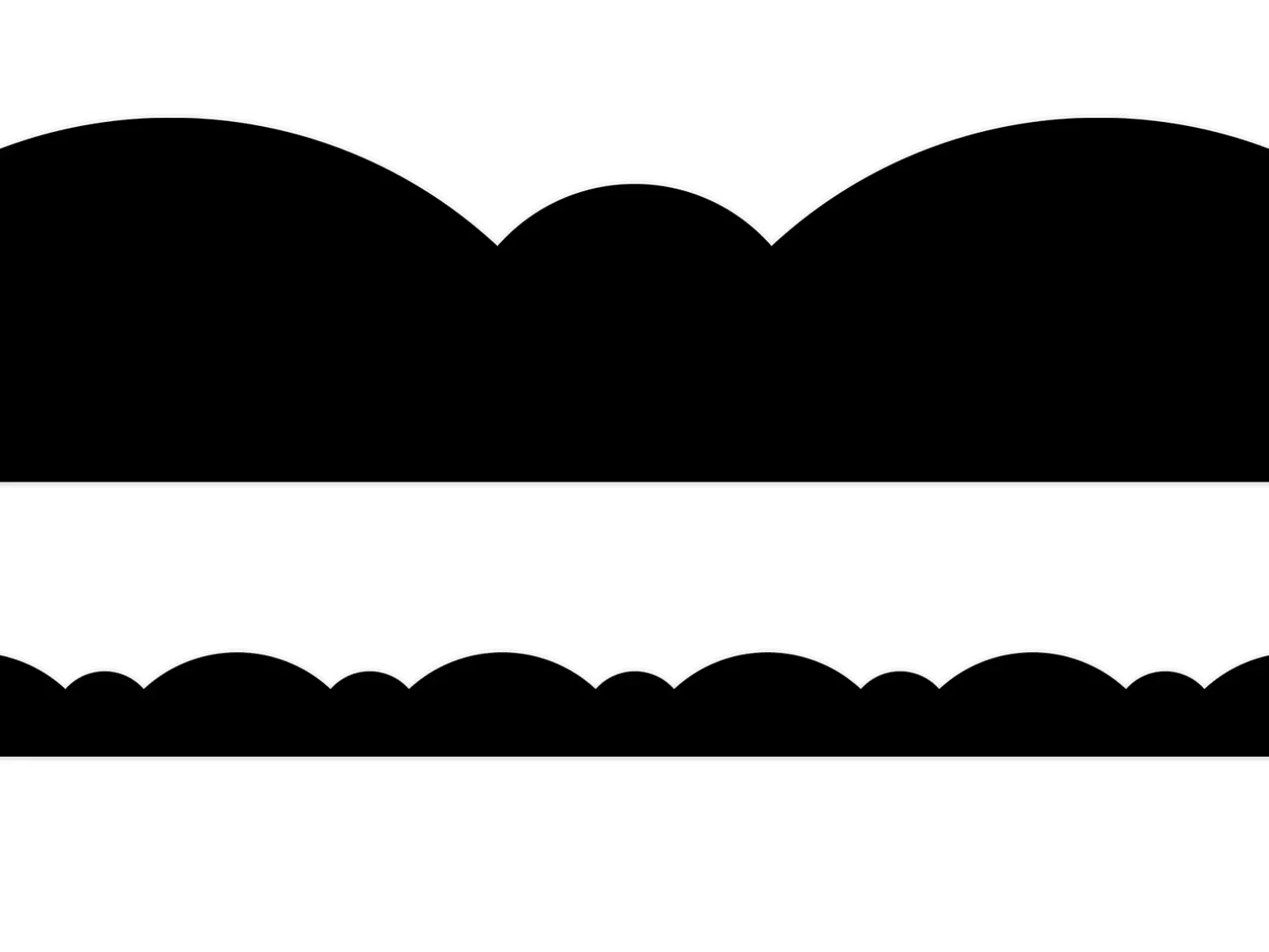 Black Stylish Scalloped Border