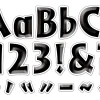 Black Tie Affair 4" Punch-Out Letters