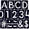 Black Tile 4" Punch-Out Letters