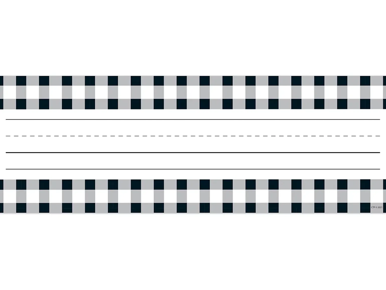 Black & White Buffalo Checkered Nameplates