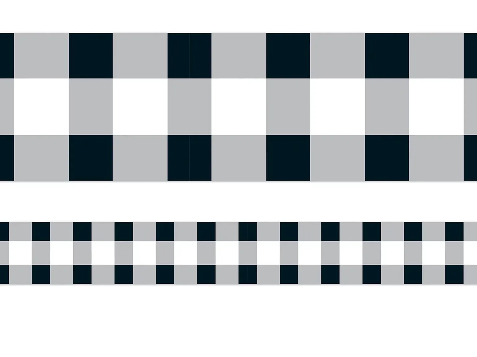 Black & White Buffalo Checkered Border