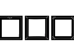 Black & White Card Mini Accents
