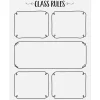Black & White Classroom Rules Poster