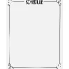 Black & White Classroom Schedule Poster
