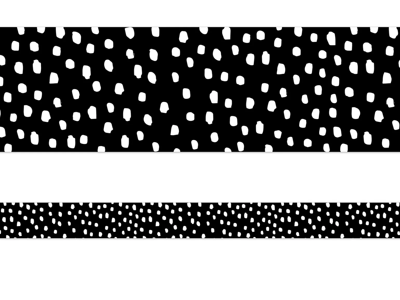 Black & White Messy Dot Border