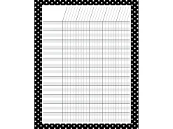 Black & White Polka Dot Incentive Chart