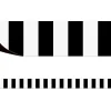 Black & White Striped Magnetic Border