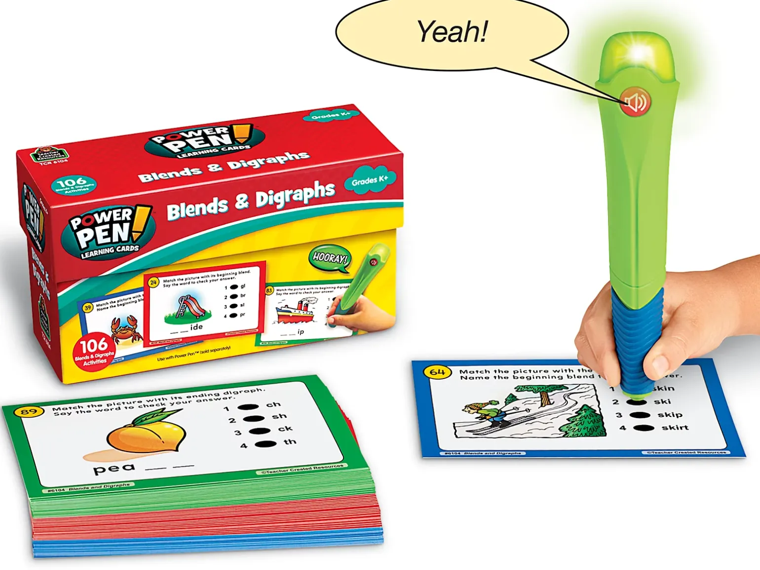 Blends & Digraphs Power Pen!® Quiz Cards