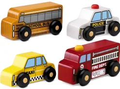 Block Play Vehicles - Set of 4
