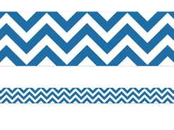 Blue Chevron Border