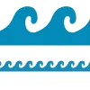 Blue Waves Border