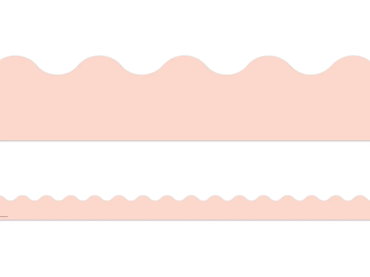 Blush Pink Scalloped Border