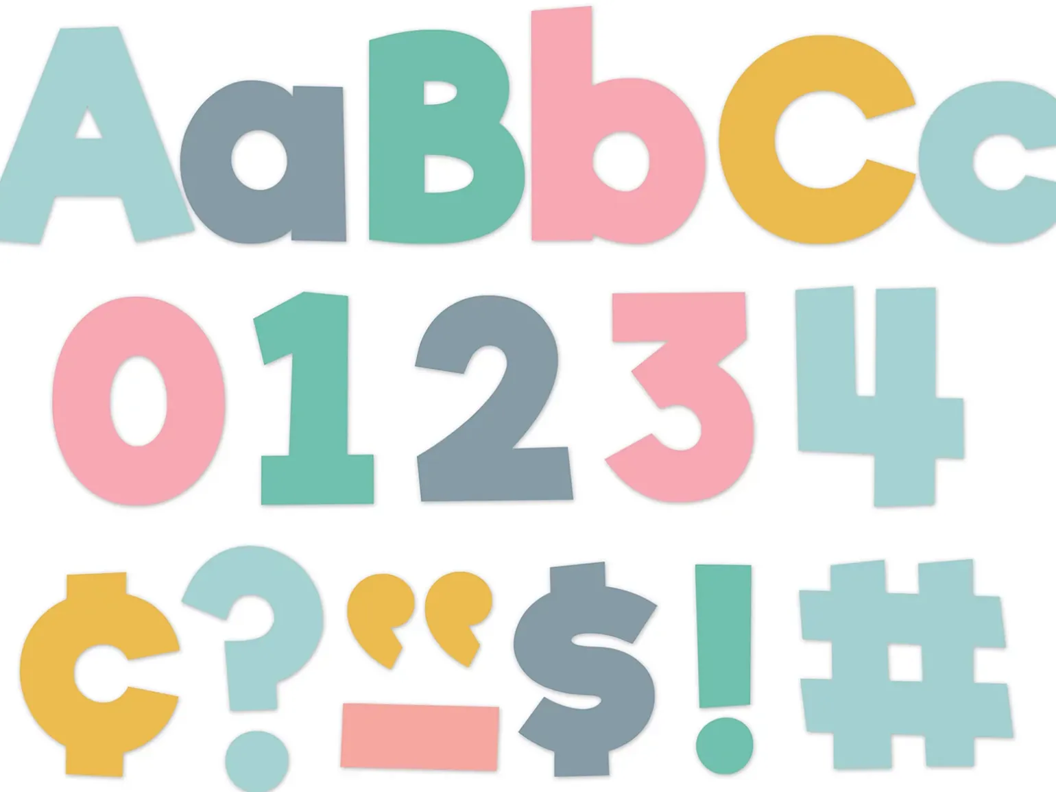 Boho 4" Punch-Out Letters