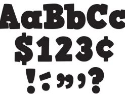 Bold Black 4" Punch-Out Letters