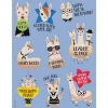 Bold & Bright Llama Motivational Stickers